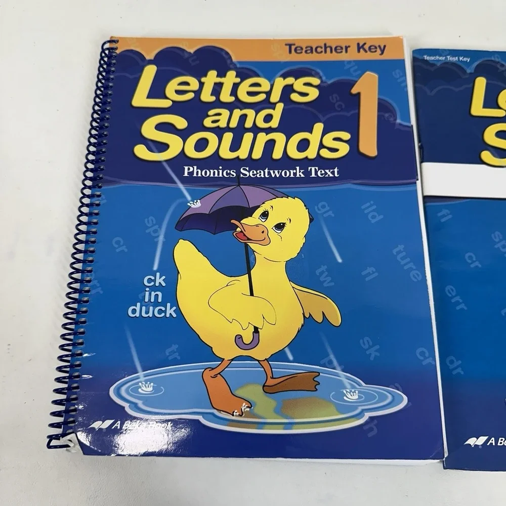 Abeka Letters And Sounds 1 Seatwork Text Teacher Key 1st Grade & Test Key